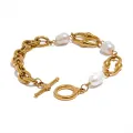 Pulsera Cirene de perlas naturales engarzadas a mano — oro 18K o plata
