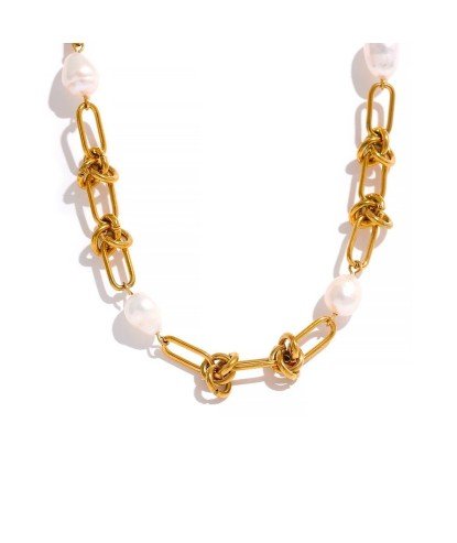 Collar nudo con perlas naturales y oro 18K | Essencial by EM