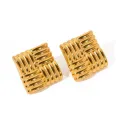 Roma vintage-inspired earrings in 18K gold PVD or polished silver
