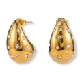 Pendientes Drop Circonitas — vista lateral