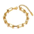 Pulsera Tiffany con eslabones tipo herradura en oro 18K o plata